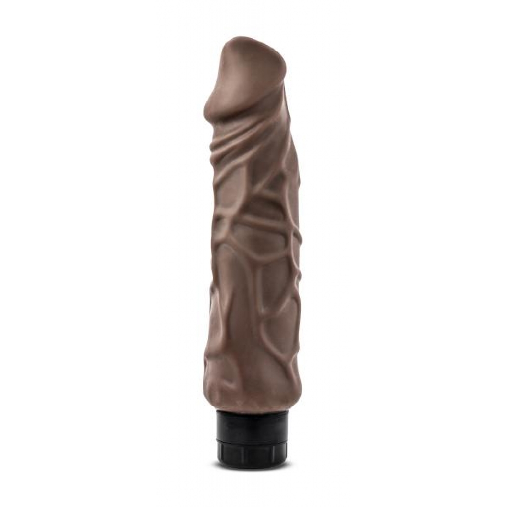 X5 Realistic Hard On 9 inches Vibrating Dildo - Brown - Realistic