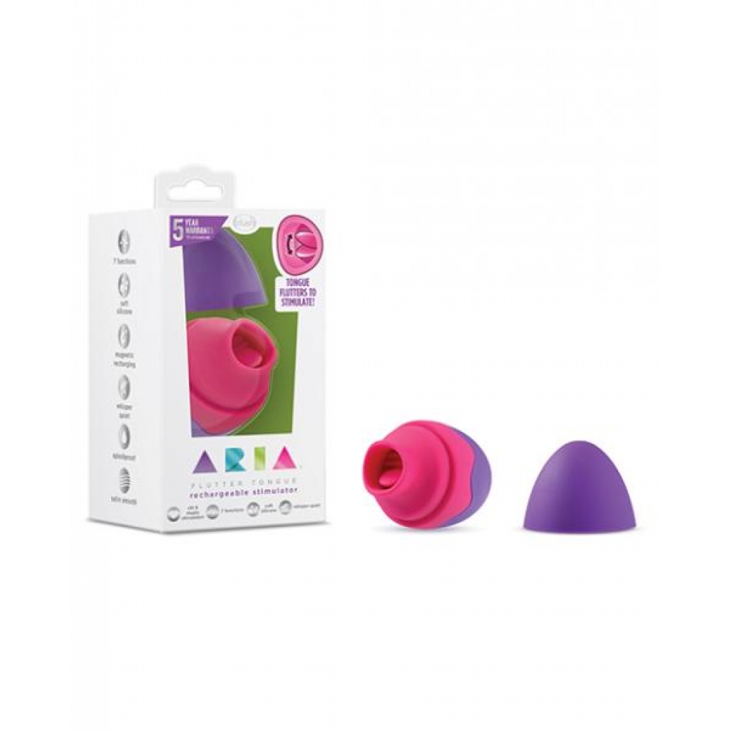 Blush Aria Flutter Tongue Vibrator - Purple