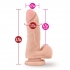 X5 Plus 5 Inches Cock Suction Cup Beige Dildo - Realistic Dildos & Dongs