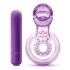 Lick It Vibrating Double Strap Cock Ring Purple - Couples Vibrating Penis Rings