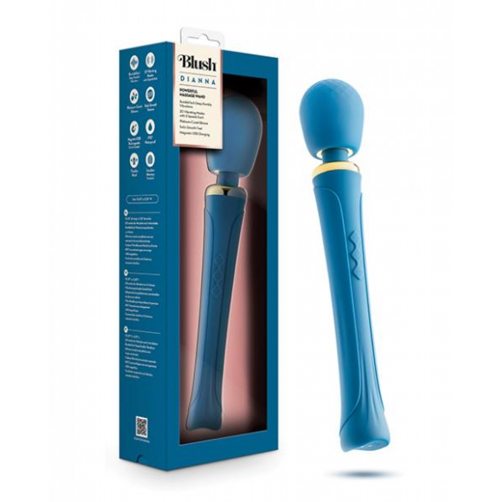 Blush Dianna Wand Massager - Teal - Body Massagers