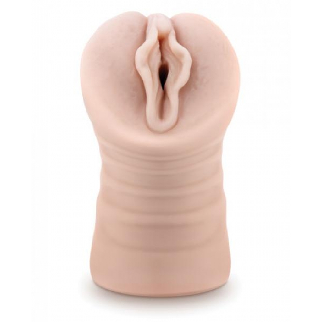 M For Men Ashley Vagina Shaped Masturbator Beige - Pocket Pussies