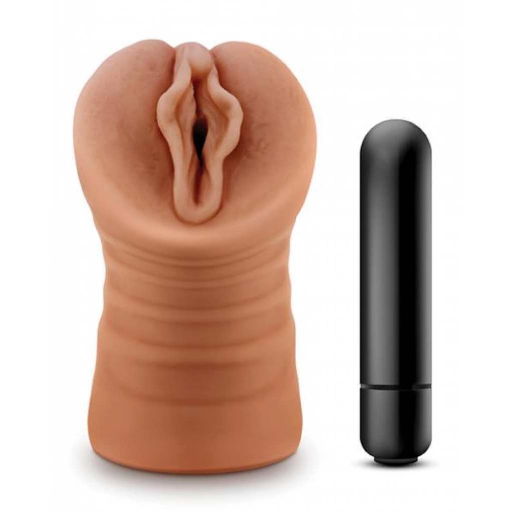 M For Men Sofia Mocha Tan Vagina Stroker - Pocket Pussies