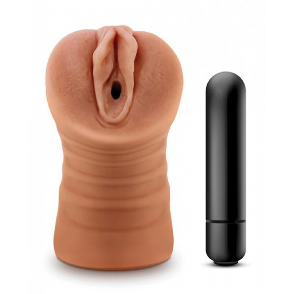 M For Men Julieta Mocha Tan Vagina Stroker - Pocket Pussies