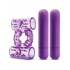 Double Play Dual Vibrating Cock Ring Purple - Couples Vibrating Penis Rings