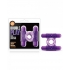 Double Play Vibrating Cock Ring - Purple