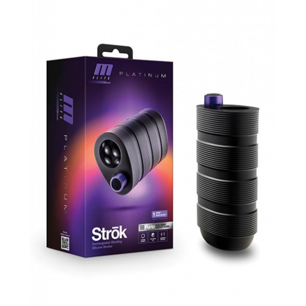 Blush M Elite Platinum Strok - Black - Fleshlight