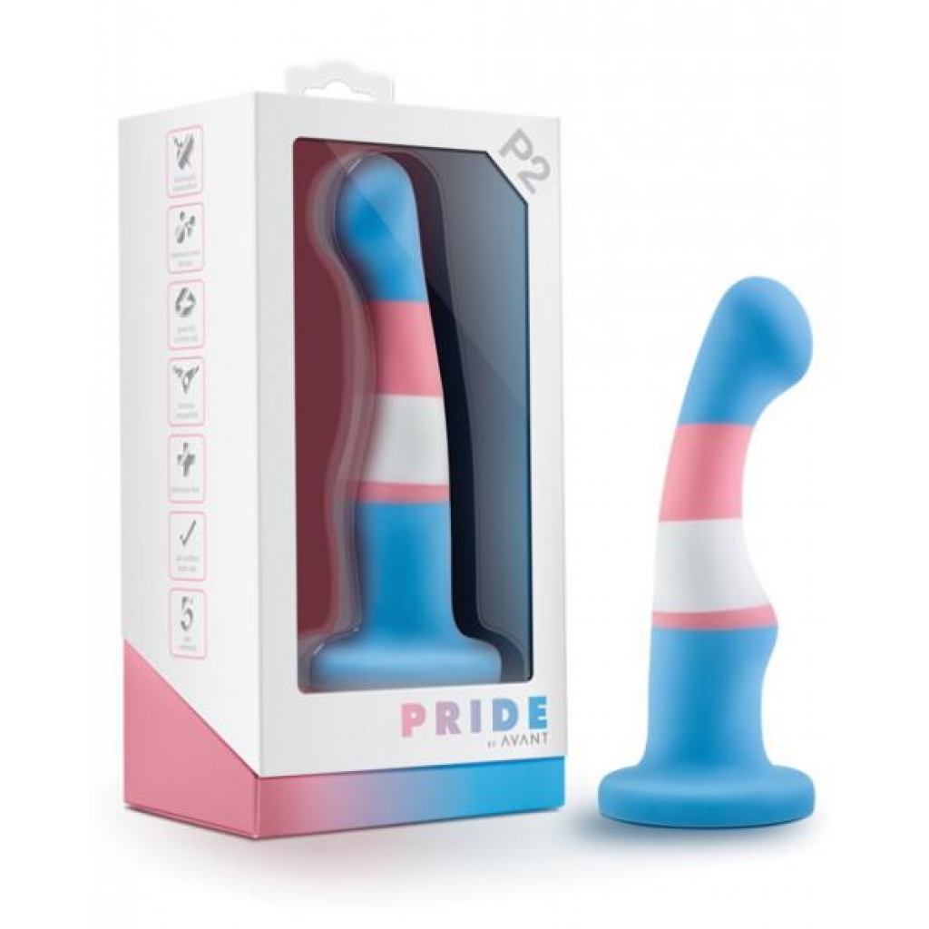 Blush Avant Pride 2 Silicone Plug - True Blue - G-Spot Vibrators