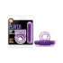 The Player Vibrating Double Strap Cock Ring Purple - Couples Vibrating Penis Rings