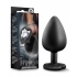 Temptasia Bling Plug Gem Large Black - Anal Plugs