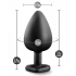 Temptasia Bling Plug Gem Large Black - Anal Plugs