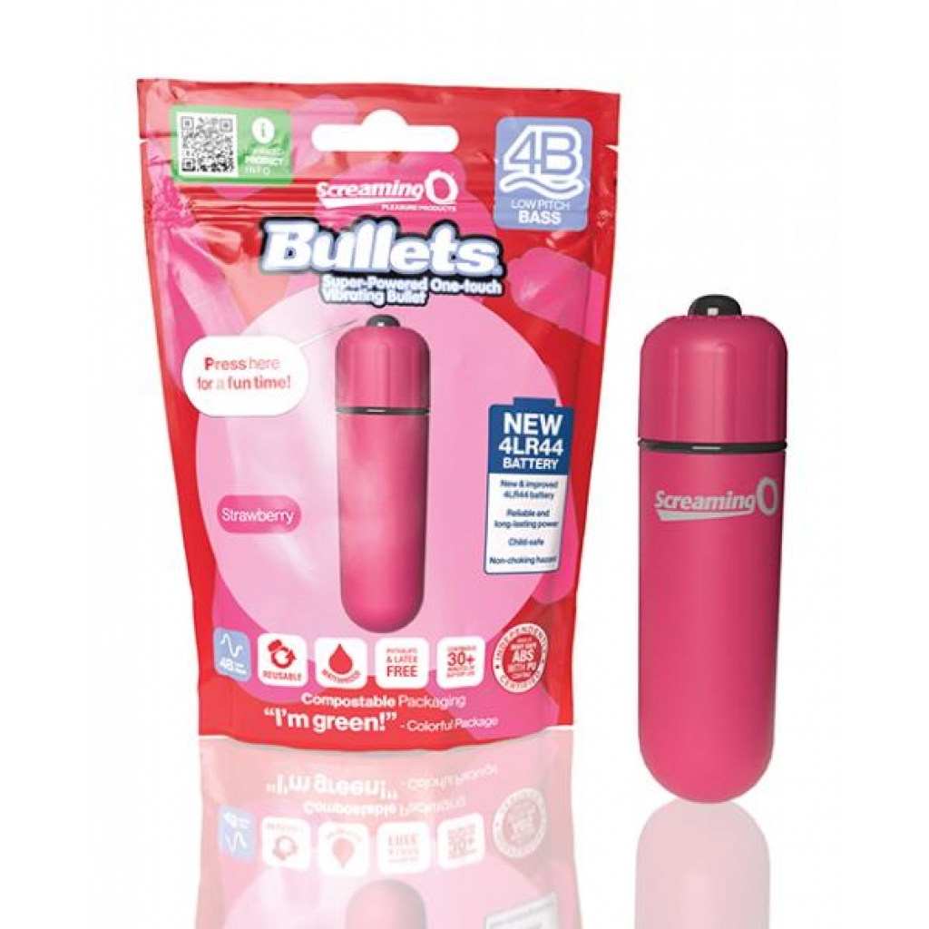 Screaming O 4b Bullet - Strawberry - Bullet Vibrators