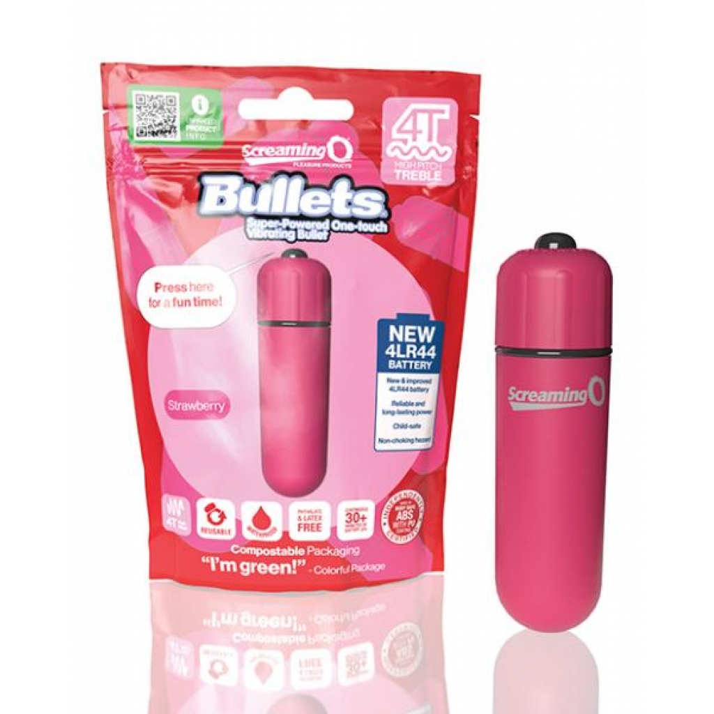 Screaming O 4t Bullet - Strawberry - Bullet Vibrators