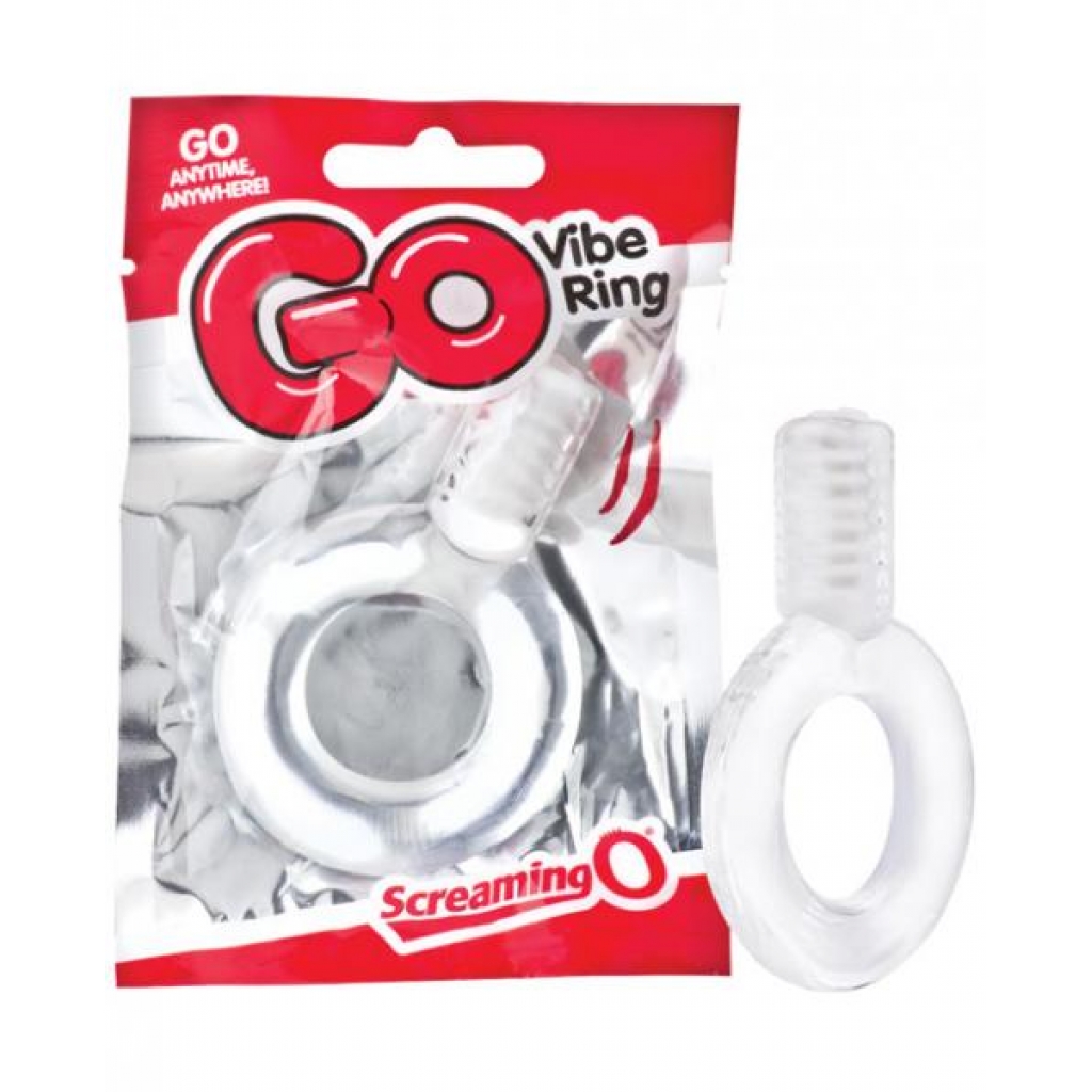 Go Vibe Ring Clear - Couples Vibrating Penis Rings