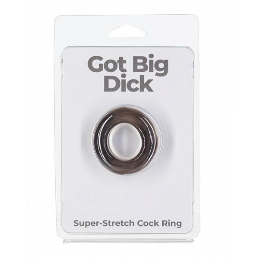 Got Big Dick Single Bumper Ring - Black - Classic Penis Rings