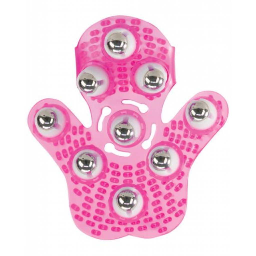 Roller Balls Massager Pink Massage Glove - Massagers