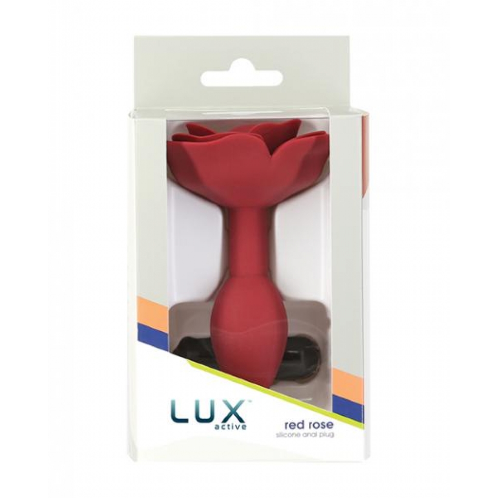 Lux Active Red Rose Silicone Anal Plug - Anal Plugs