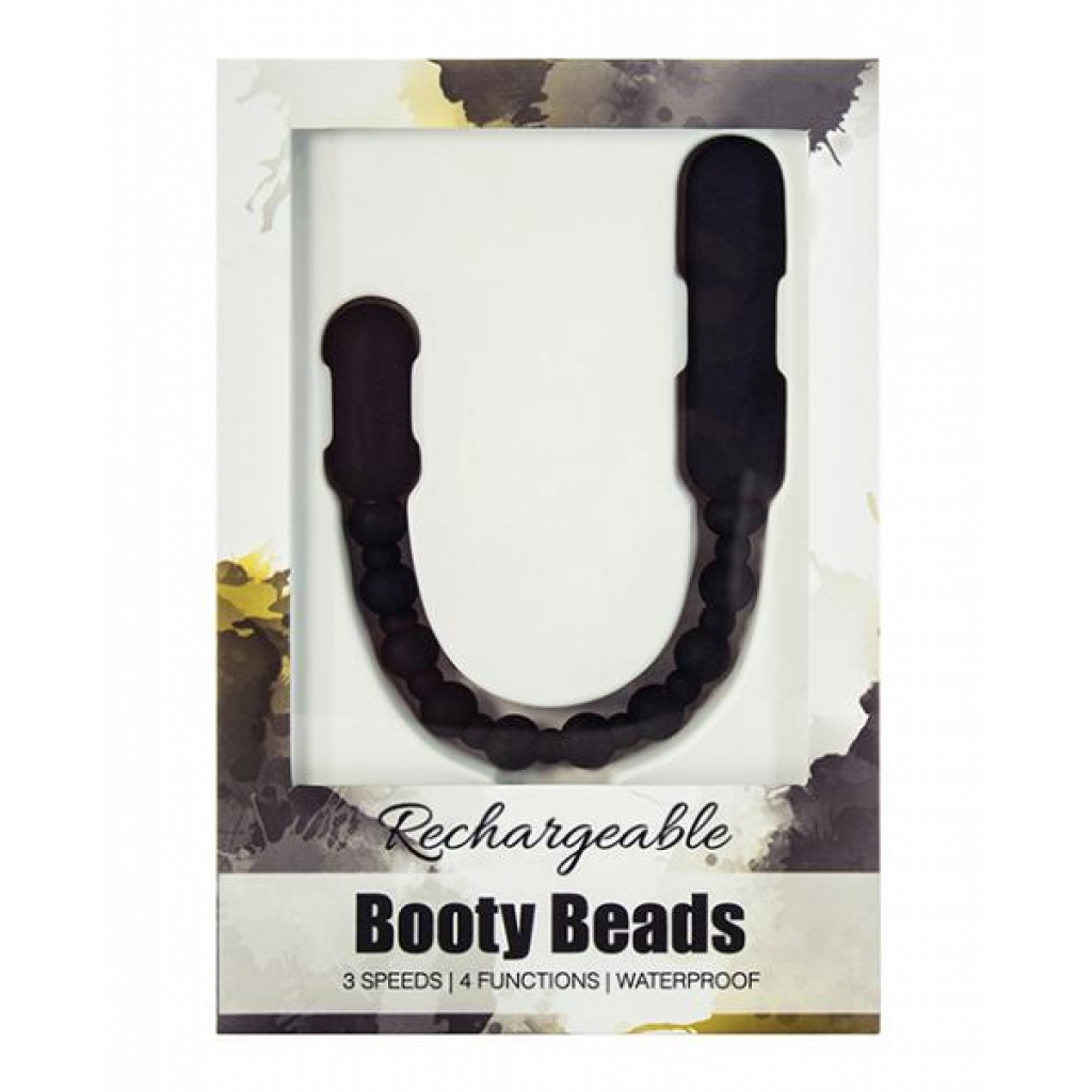 Rechargeable Booty Beads - Black - Anal Beads