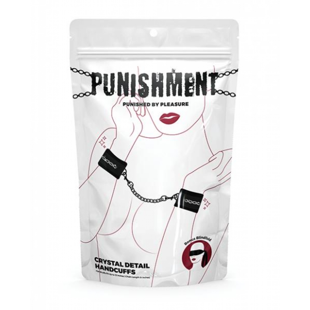 Punishment Crystal Detail Handcuffs - Handcuffs