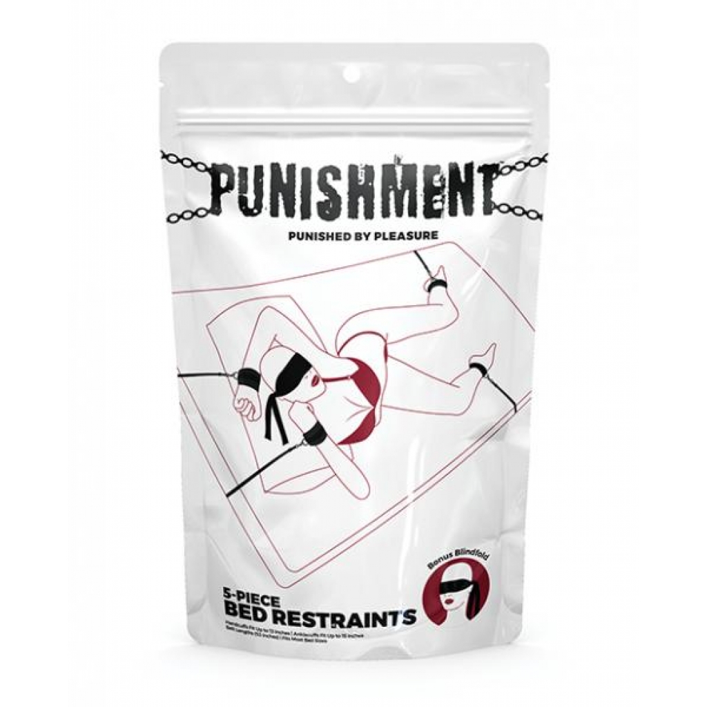 Punishment 5 Pc Bed Restraints - Babydolls & Slips