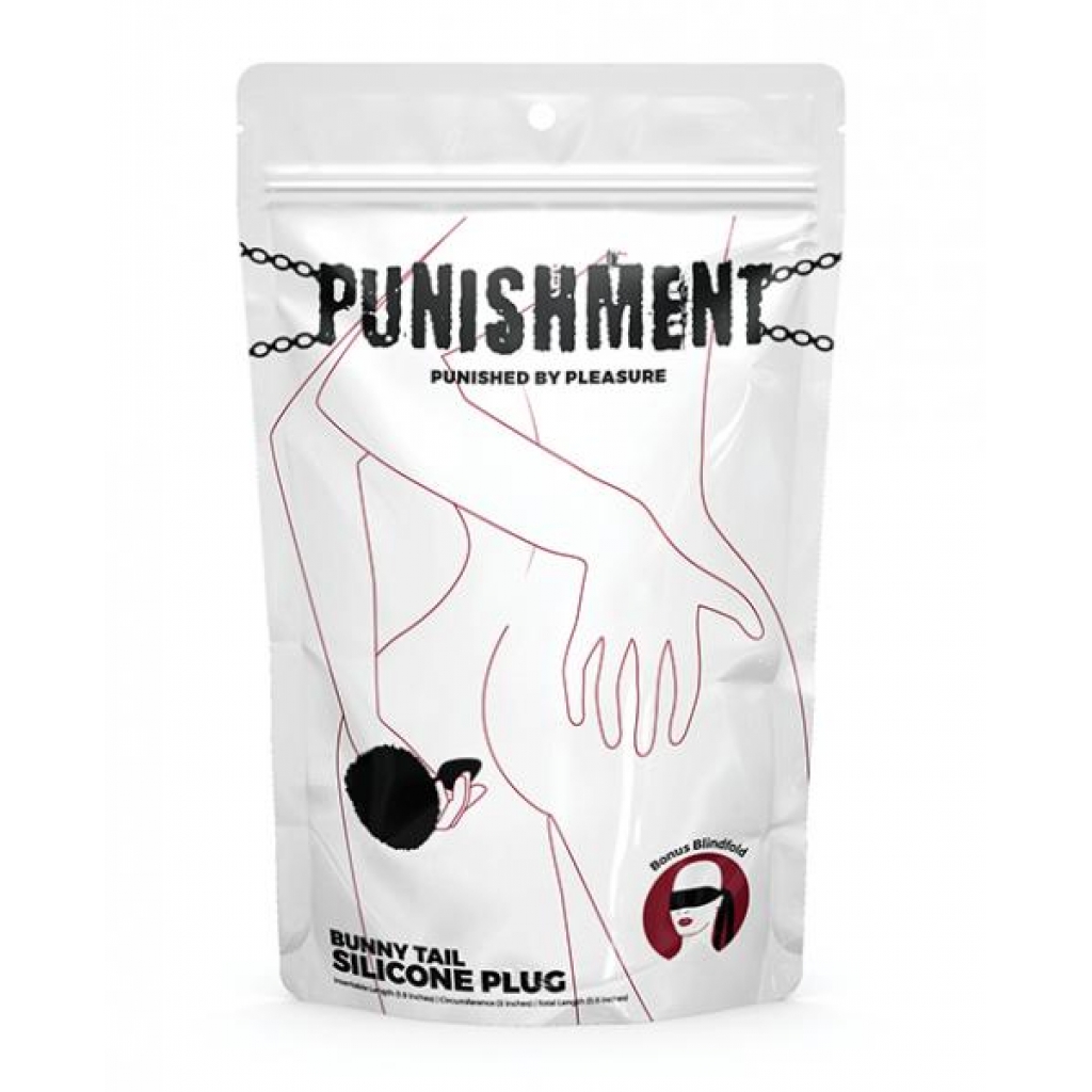 Punishment Bunny Tail Butt Plug - Black - Anal Plugs