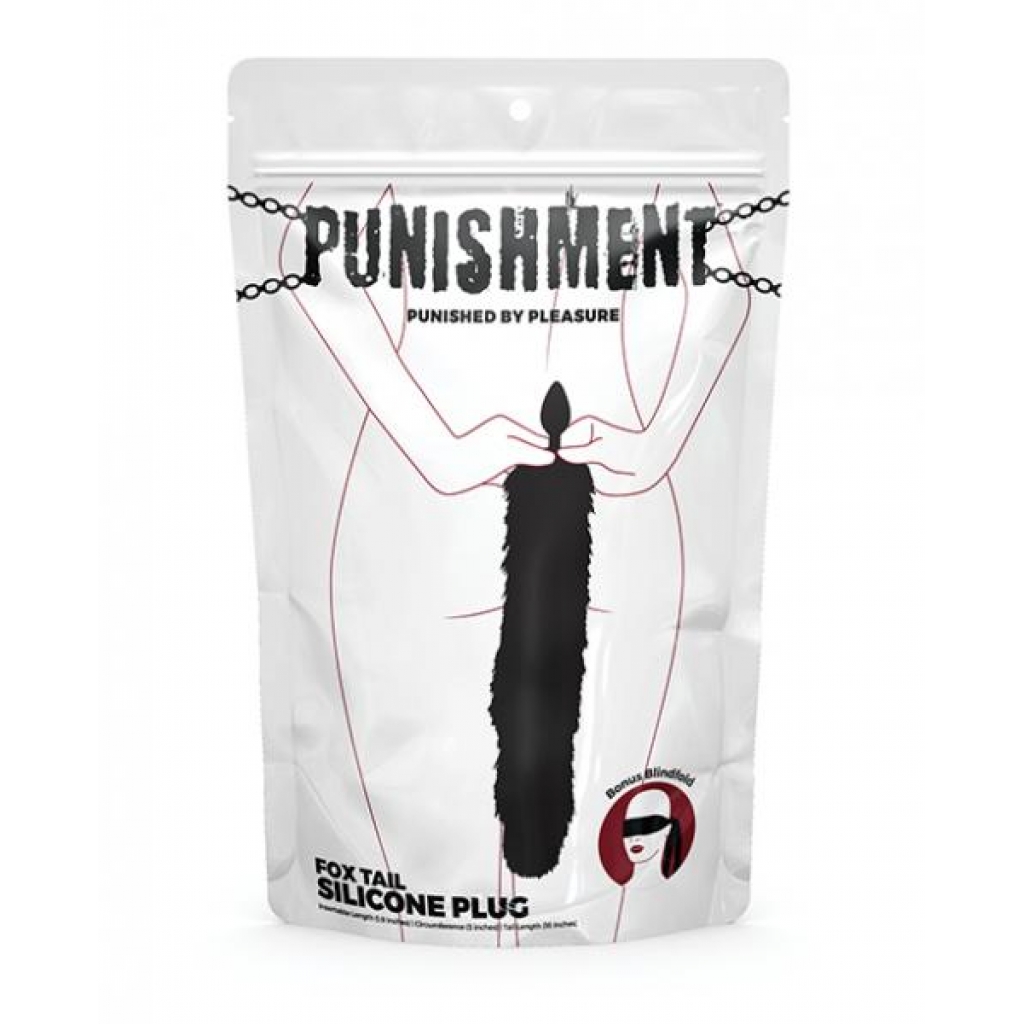 Punishment Fox Tail Plug - Black