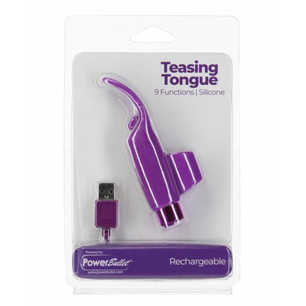 Teasing Tongue - 9 Functions Purple - Finger Vibrators