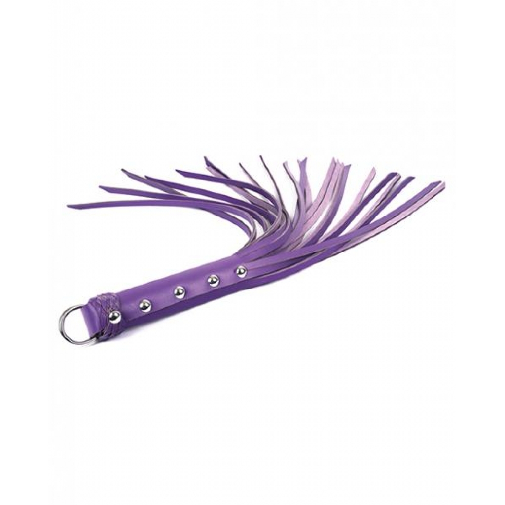 Spartacus 20 inches Strap Whip Purple - Floggers