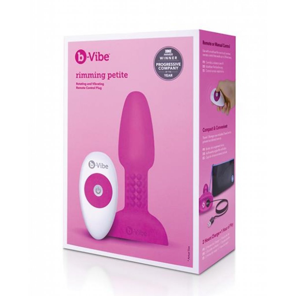 B-vibe Petite Rimming Plug - Fuchsia - Anal Plugs