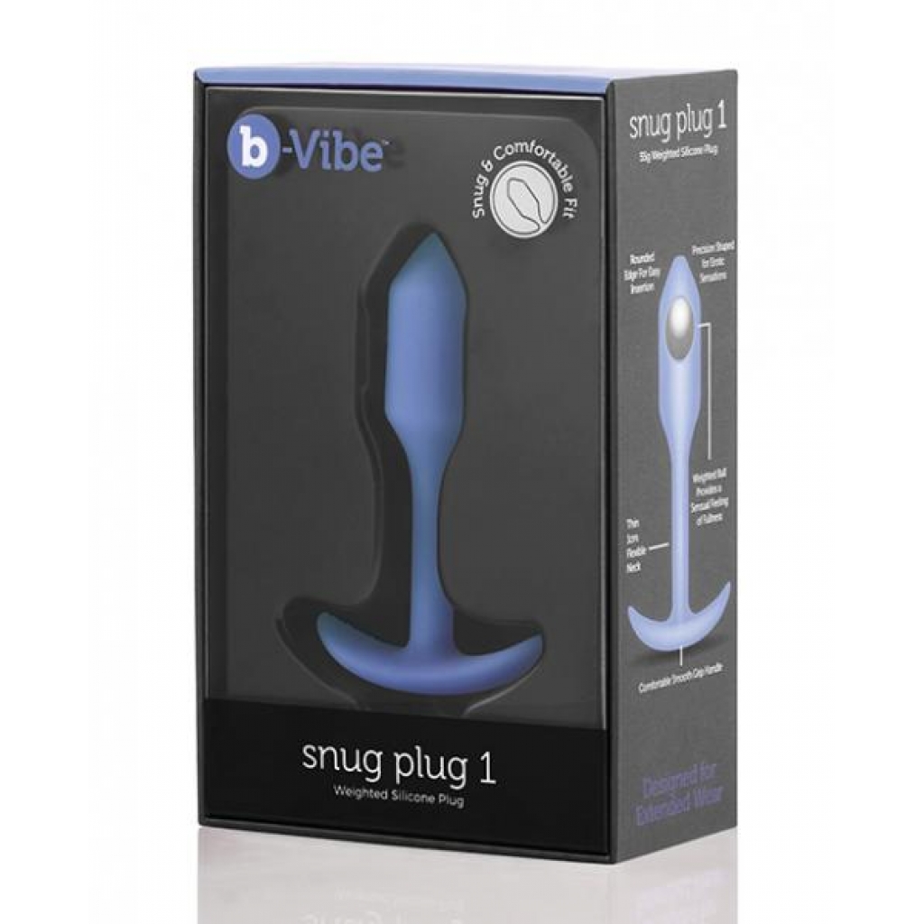 B-vibe Weighted Snug Plug 1 - 55 G Violet - Anal Plugs