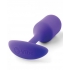 B-Vibe Snug Plug 2 Weighted 4 ounces Purple - Anal Plugs