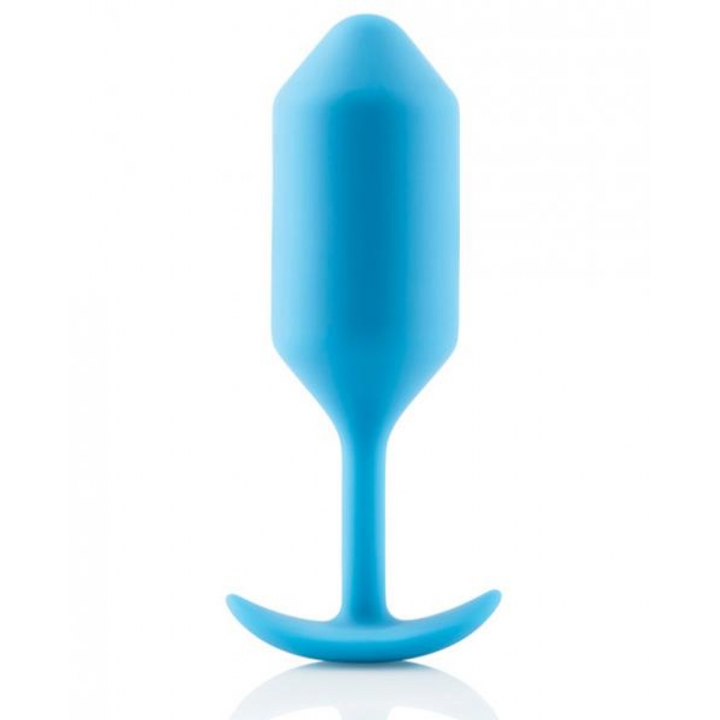 B-Vibe Snug Plug 3 - Weighted Teal Blue