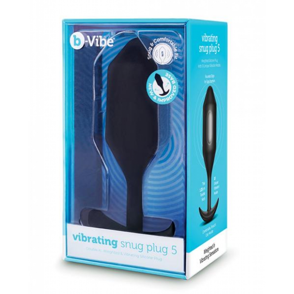 B-vibe Vibrating Snug Plug - Xxlarge Black - Anal Plugs