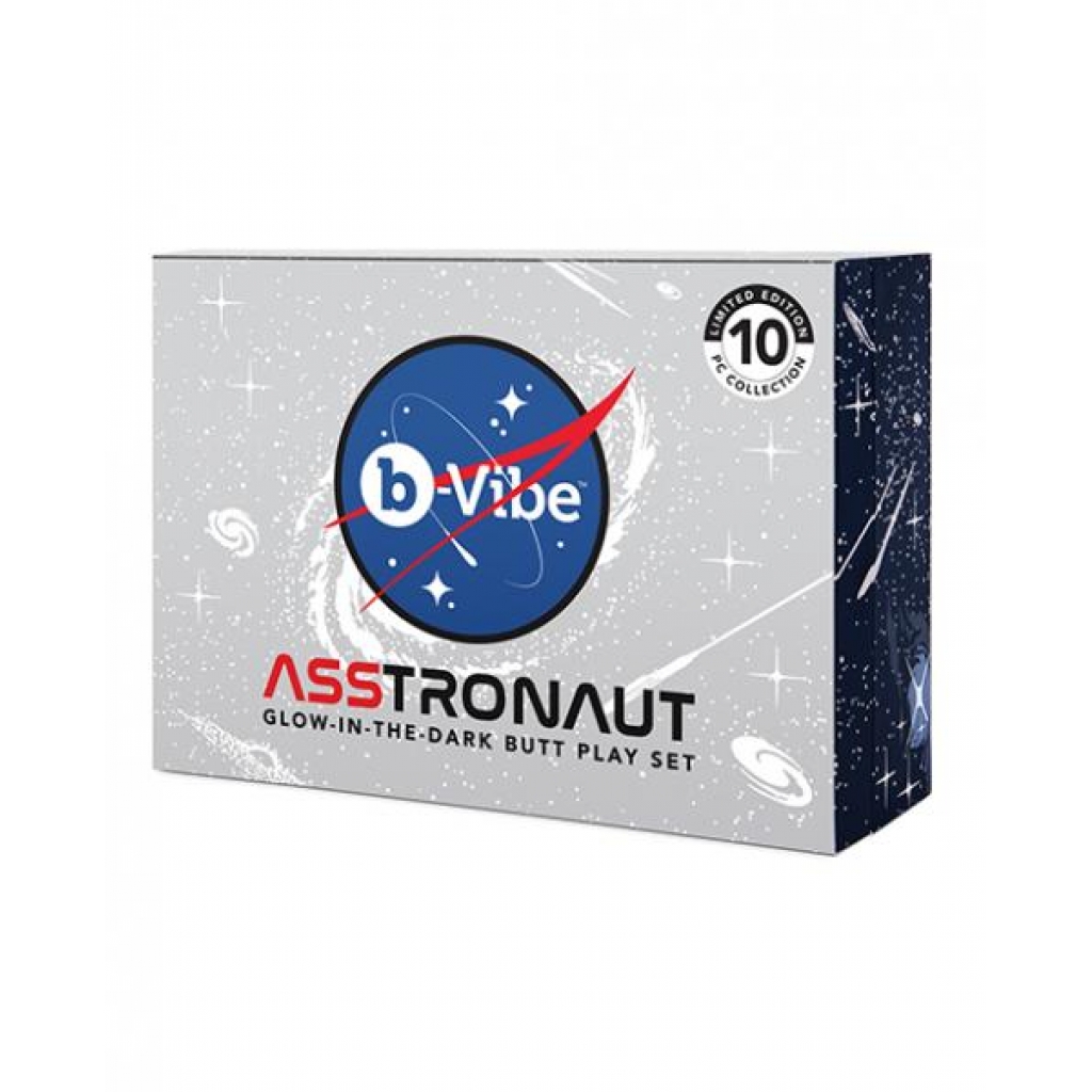 B-vibe Asstronaut Butt Play Set - Glow In The Dark - Anal Trainer Kits