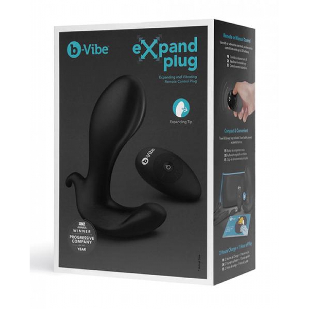 B-vibe Expand Plug - Black - Anal Plugs