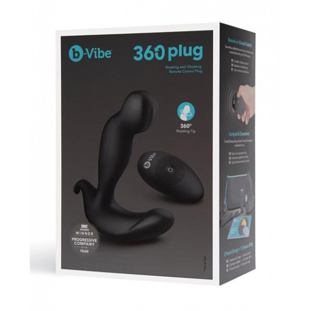 B-vibe 360 Plug - Black - Anal Plugs