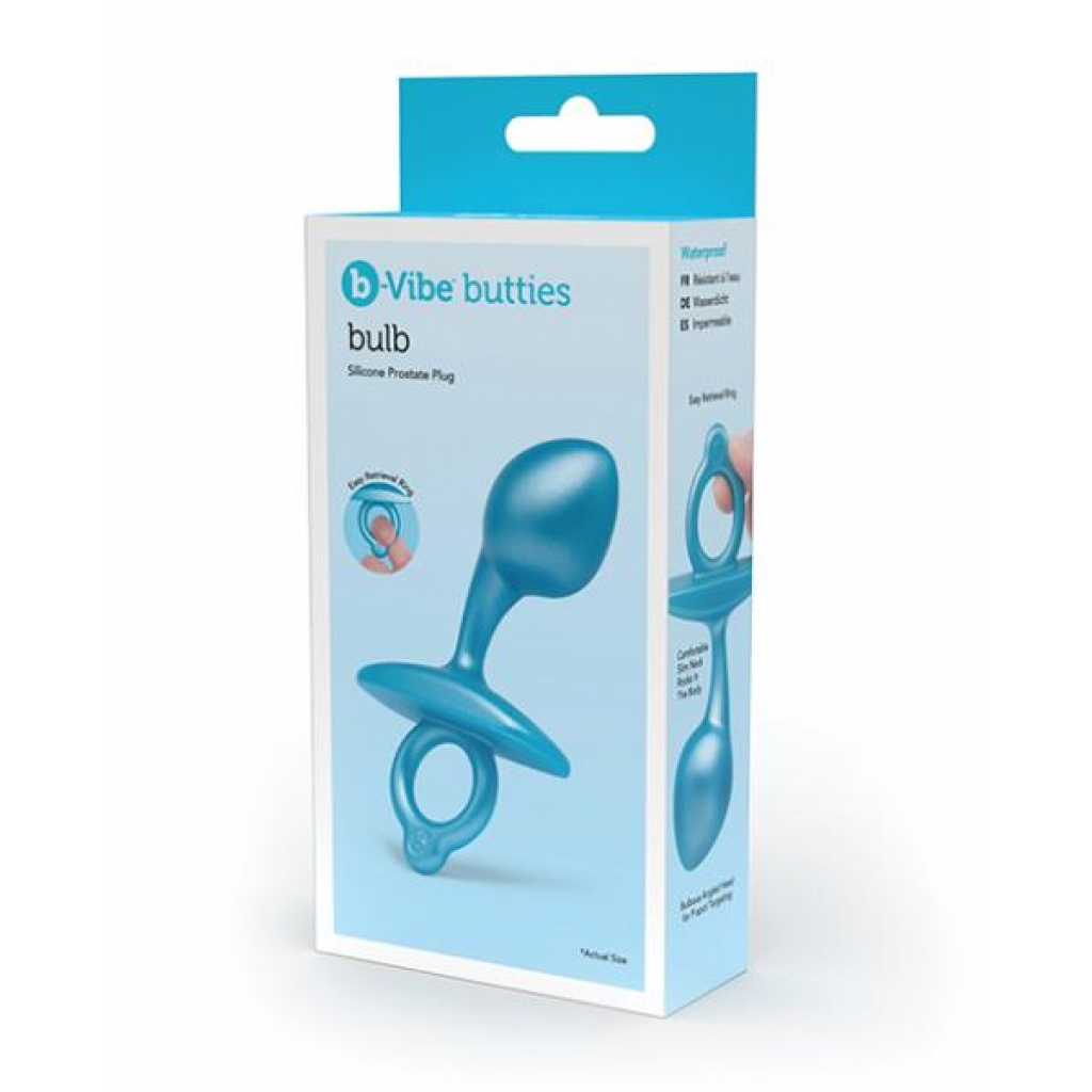 B-vibe Butties Bulb Tapered Prostate Plug - Blue - Anal Plugs