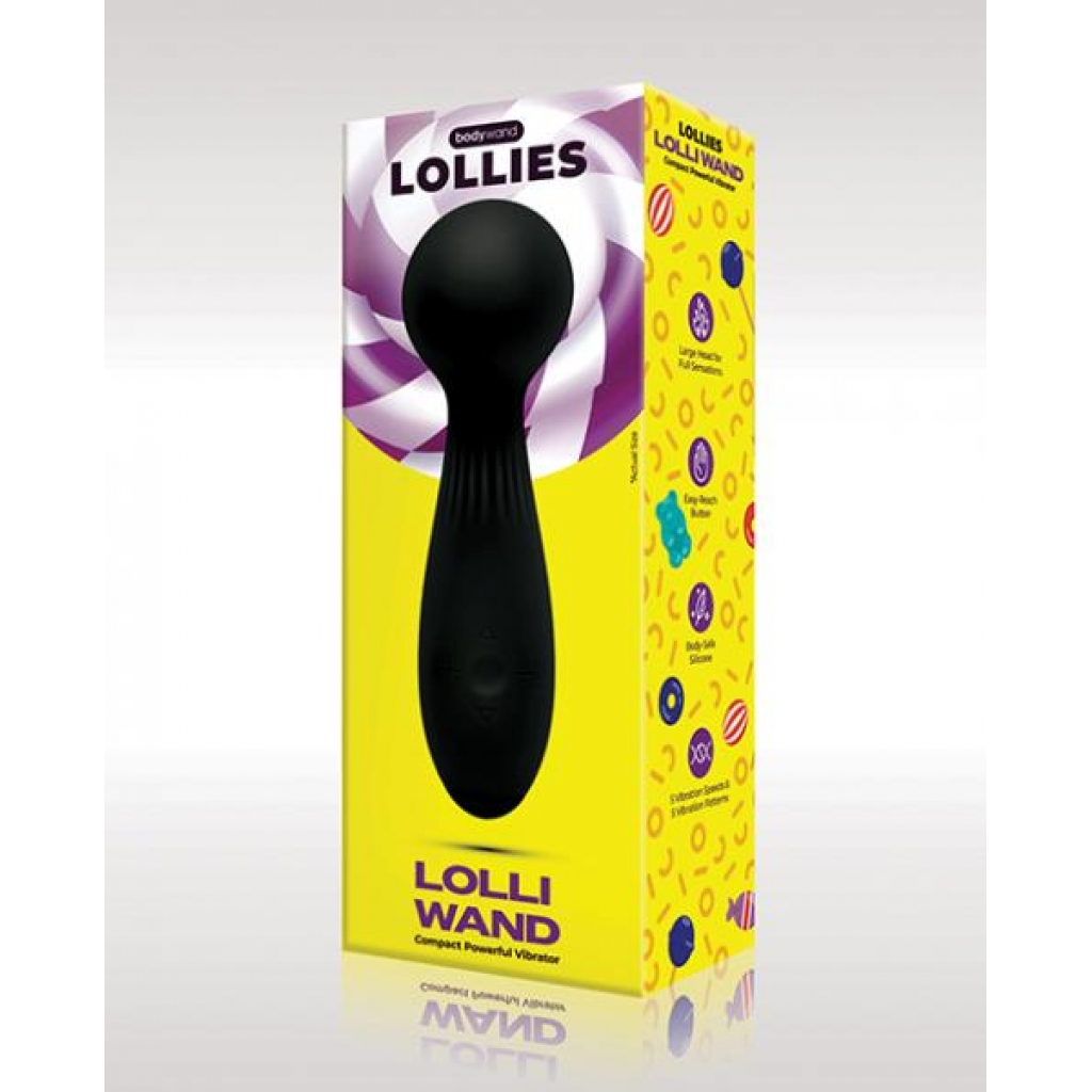 Xgen Bodywand Lolli Wand Vibrator - Black - Body Massagers