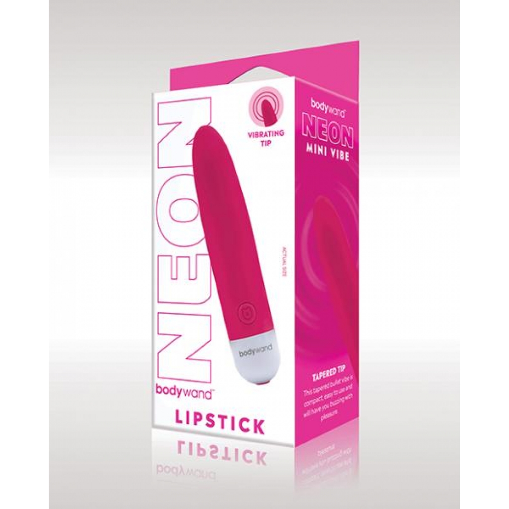 Xgen Bodywand Neon Mini Lipstick Vibe - Neon Pink - Bullet Vibrators