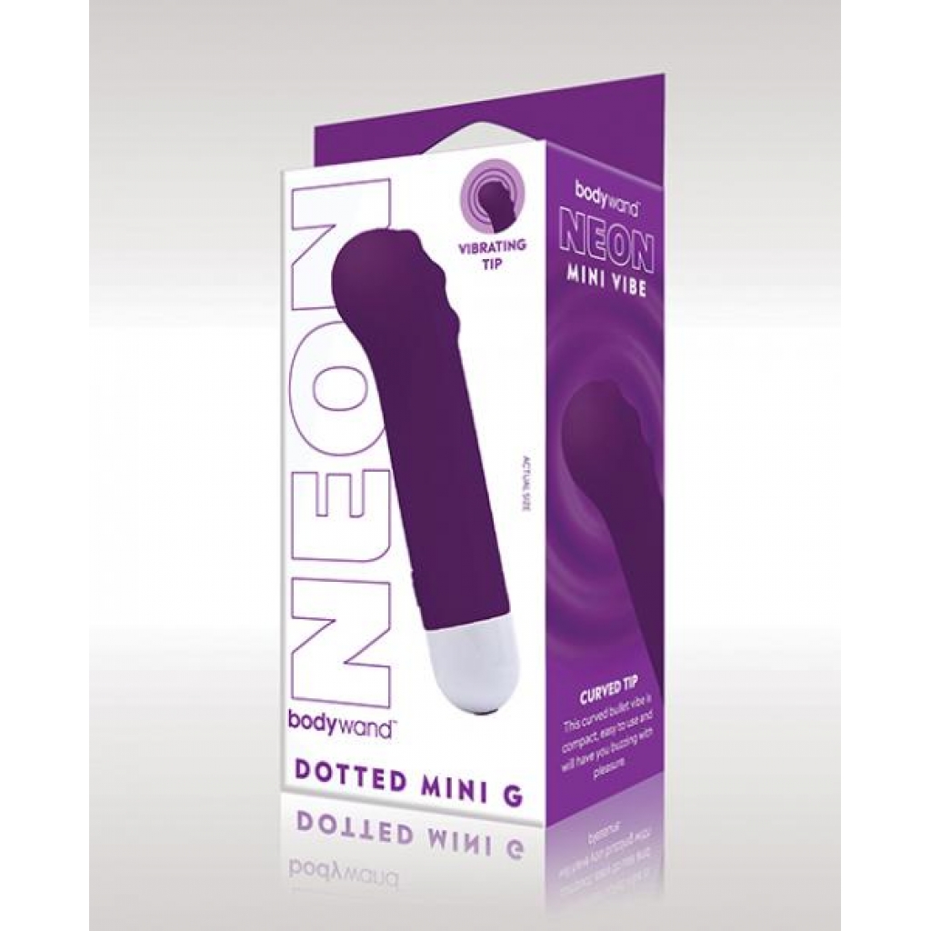 Bodywand Neon Mini Dotted G Vibe - Neon Purple