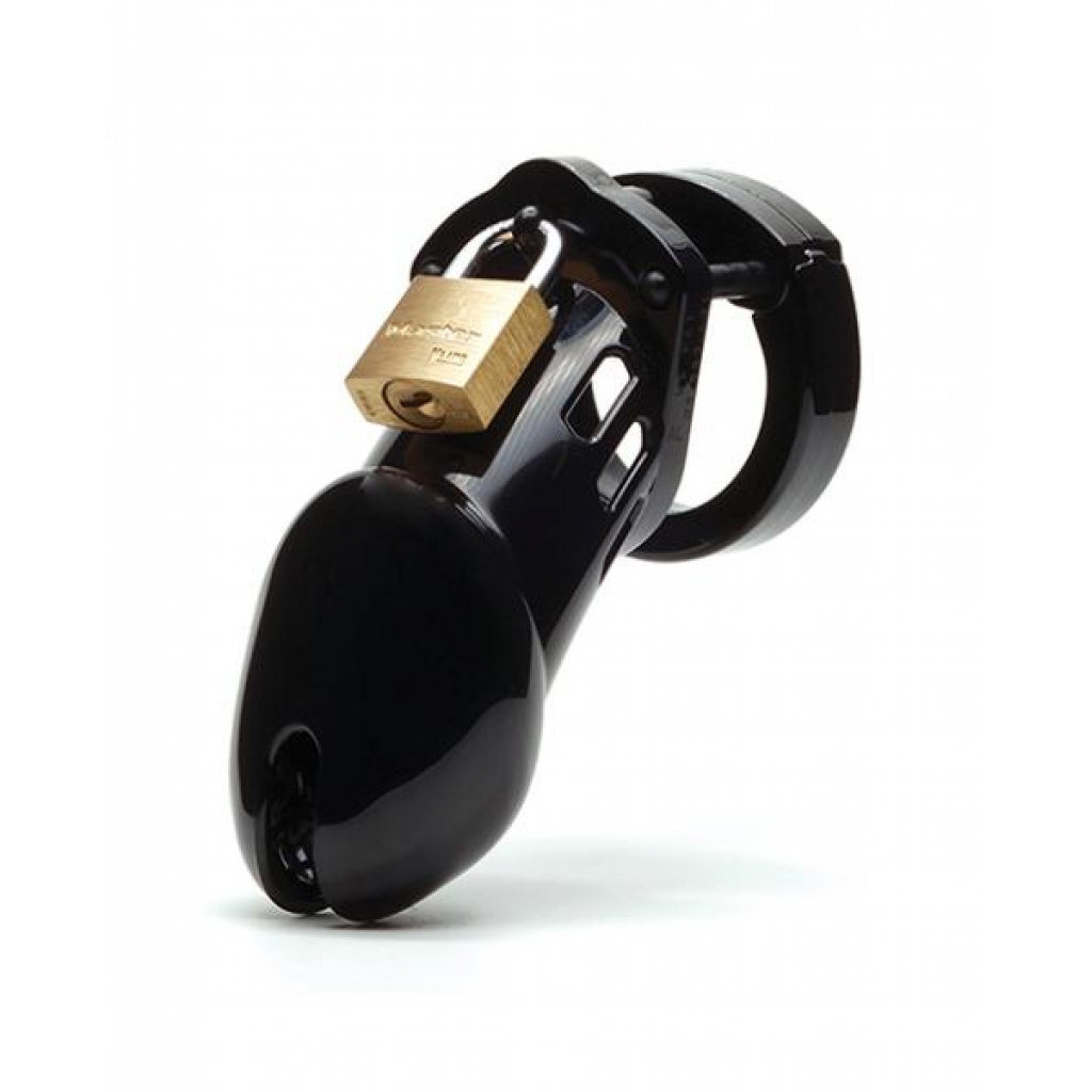 CB-6000 Black Male Chastity Device - Secure and Stylish