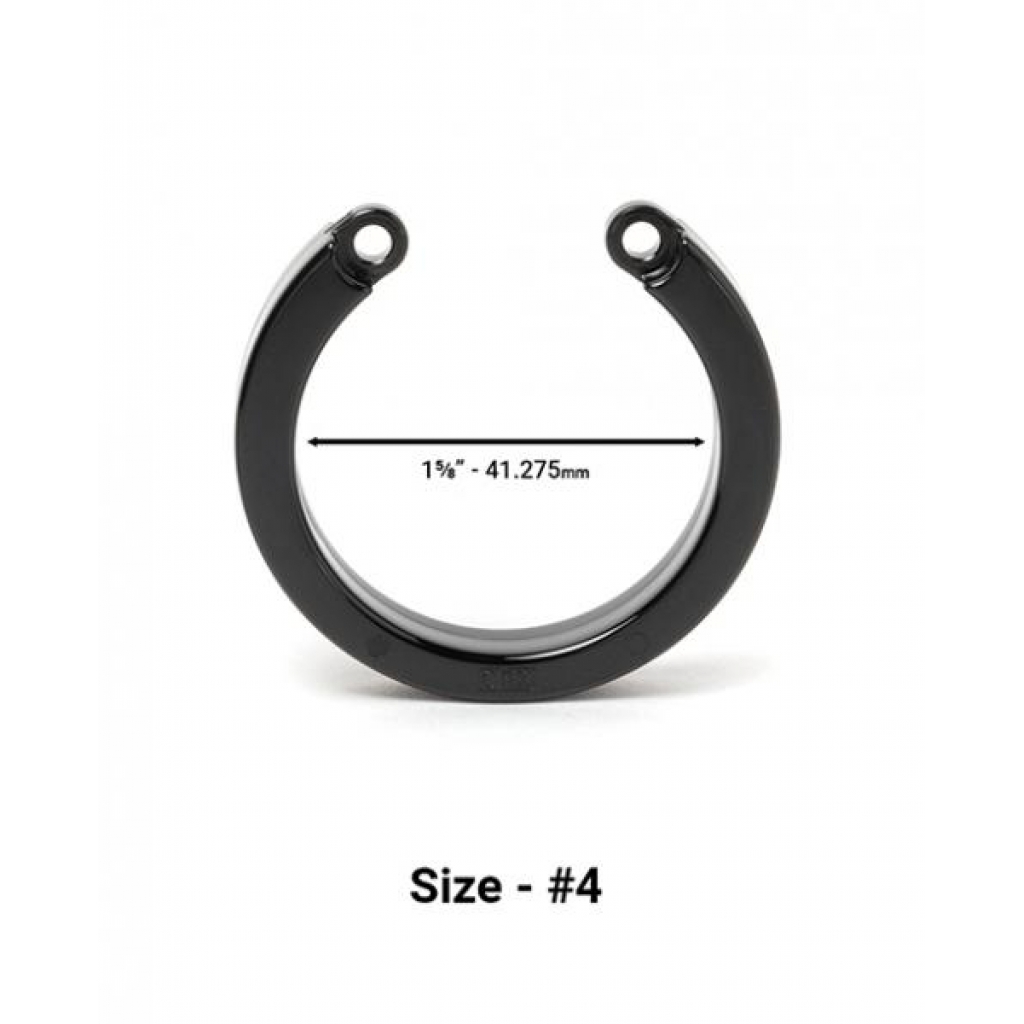 Cock Cage U-ring #4 - Black - Mens Cock & Ball Gear