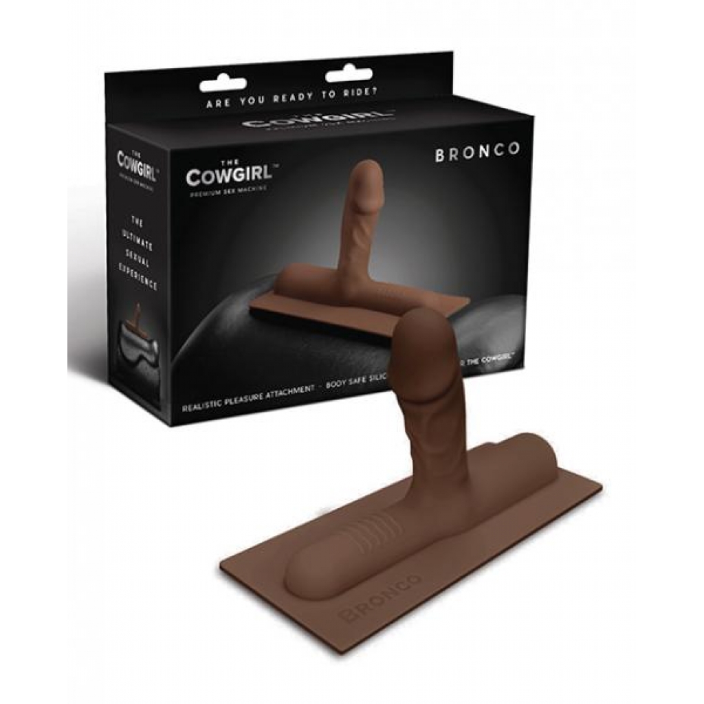 The Cowgirl Bronco Silicone Attachment - Chocolate - Sex Machines