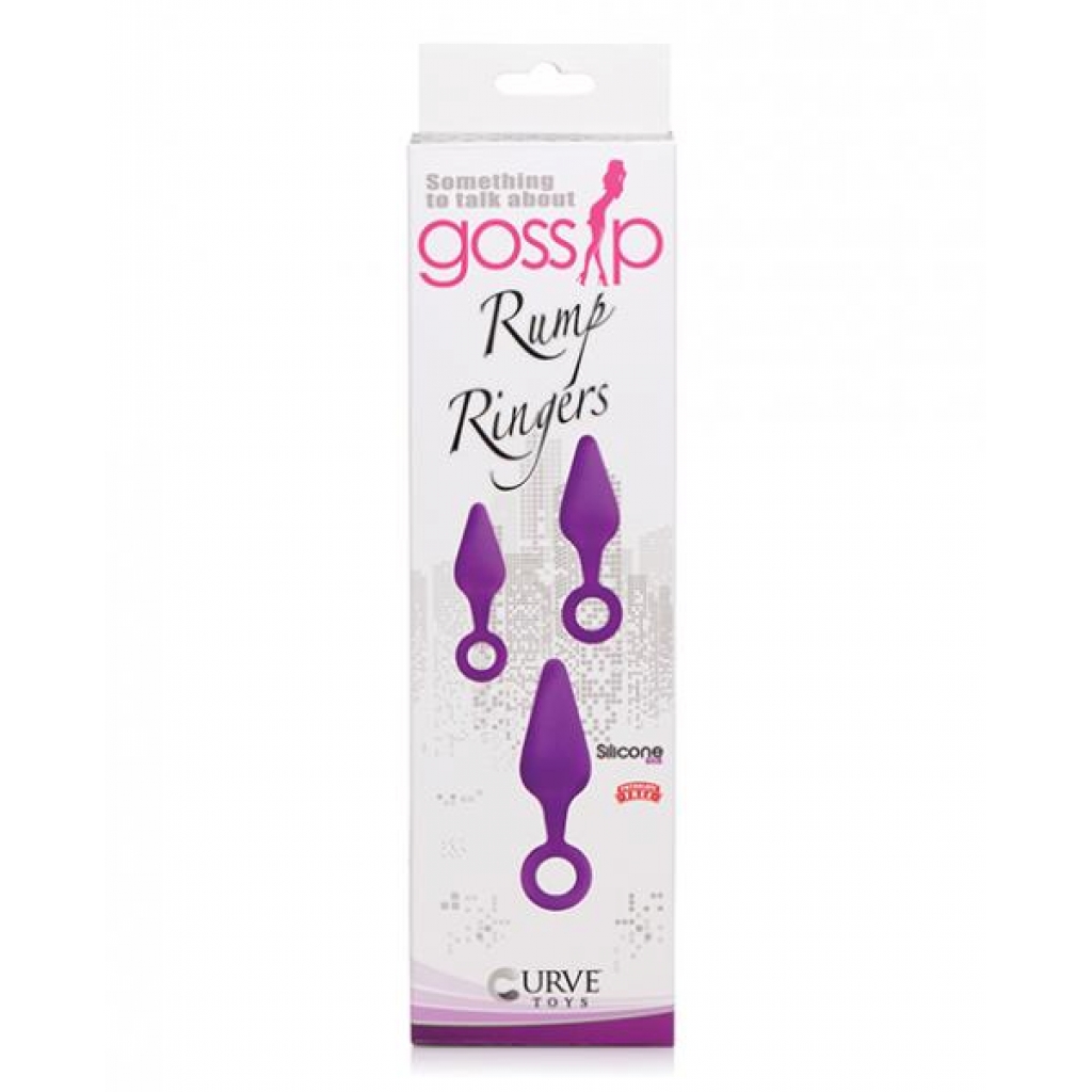 Curve Novelties Gossip Rump Ringers - Violet - Anal Trainer Kits