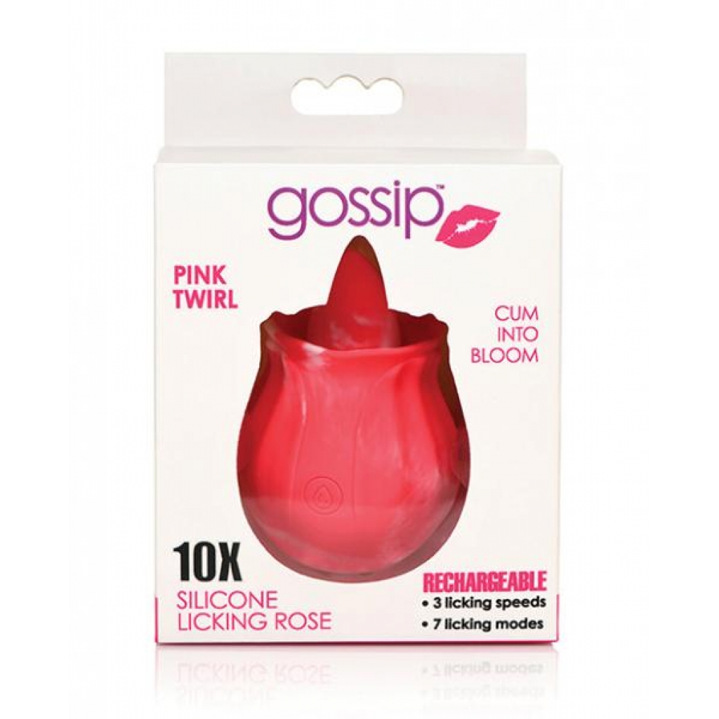 Gossip Licking Rose - Pink Twirl Licking Vibrator