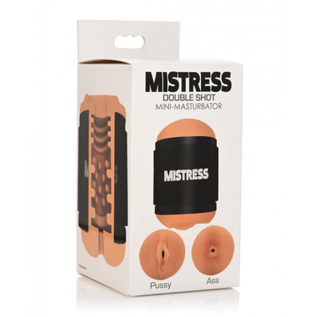 Curve Novelties Mistress Mini Double Stroker Pussy & Ass - Medium - Pocket Pussies