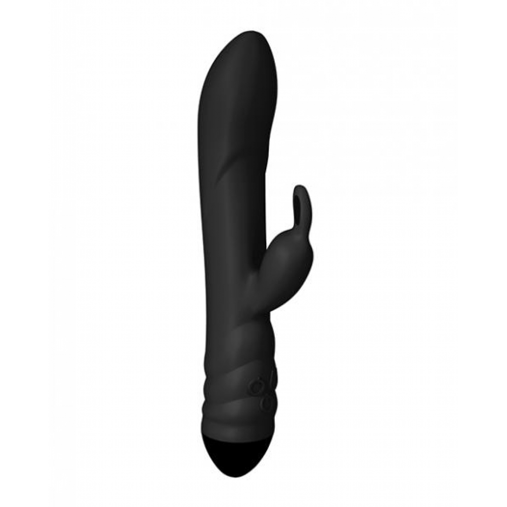 Adrien Lastic Twister Clitoral Sucker & Vibrating Rabbit - Black - Rabbit Vibrators