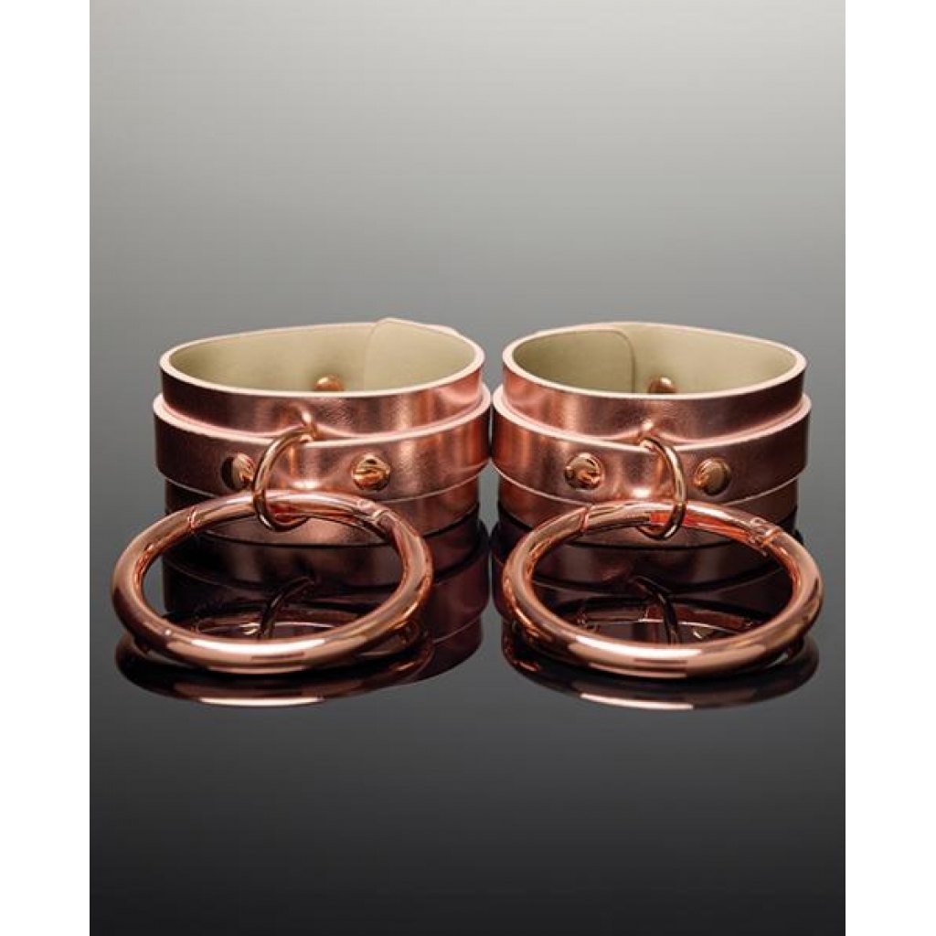 Pleasure Collection Adjustable Handcuffs - Rose Gold - Handcuffs