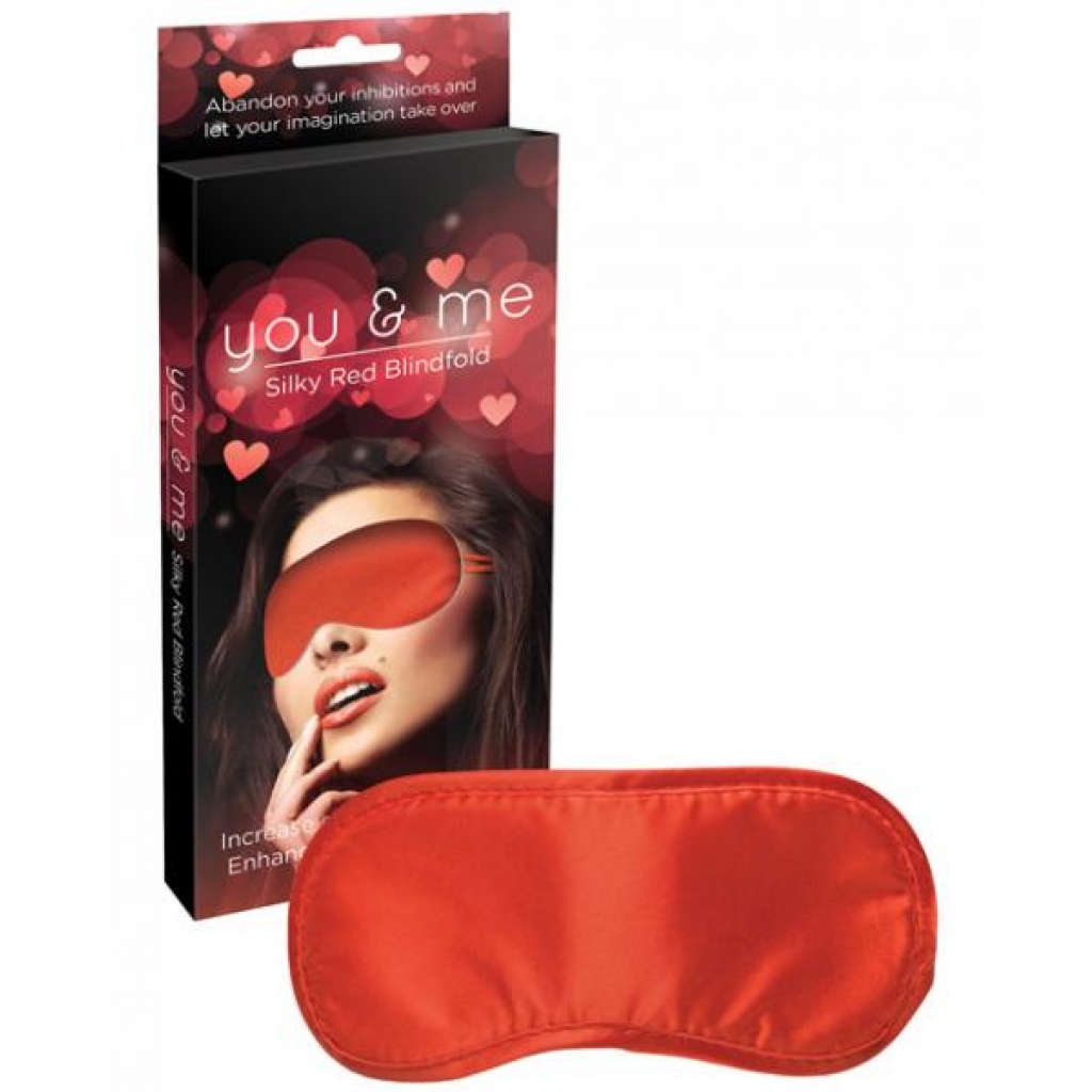 You & Me Silky Red Blindfold - Blindfolds