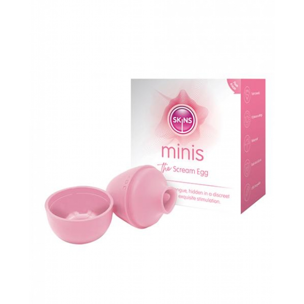 Skins Minis The Scream Egg - Pink - Palm Size Massagers